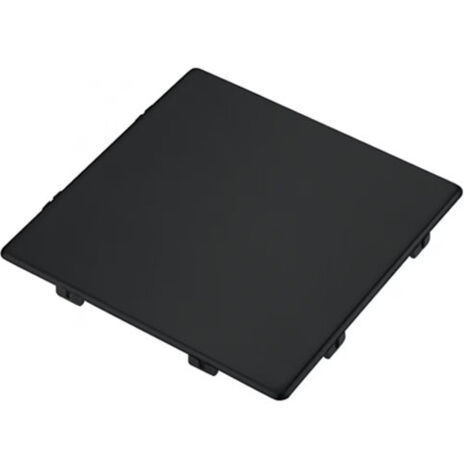 Cache bonde carré noir mat pour cuve sous plan Kubus 110 - Franke