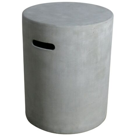 Cache bouteille de gaz rond gris clair, 40x40x50,8