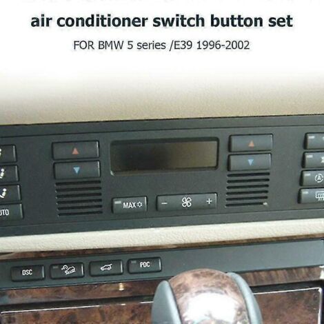 Cache-bouton de commande de climatisation automatique noir pour BMW X5/E53 E39  Panneaux et pièces de porte intérieures 