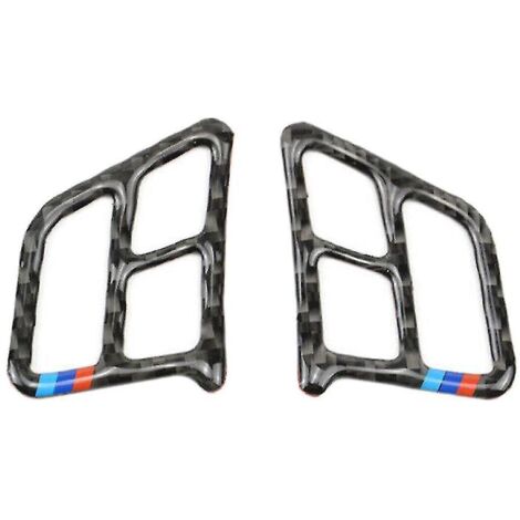 Cache-boutons de volant en fibre de carbone pour BMW Série 3 E90 E92 (2005-2012)-AquaForge