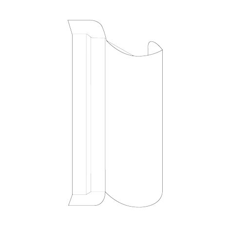 Cache bras compas nt k - Finition : Anodisé F9 R01.3 - ROTO
