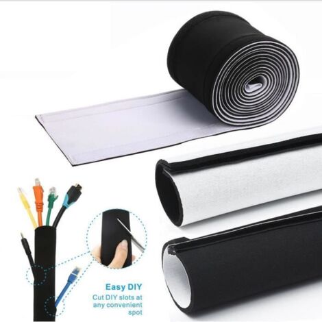 Cache Cable,300cm Flexible Câble Rangement Organisateur et Protecteu pour Câbles Électriques