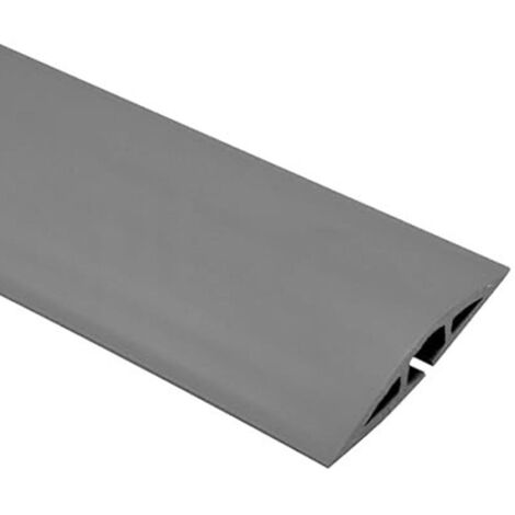 Cache-câbles de sol - Haute qualité, pour bureaux, salles de sport, gris - 60 x 13 mm