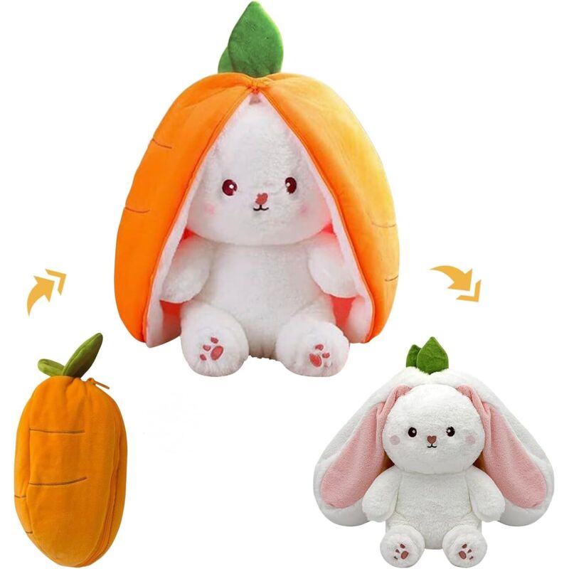 Cache-cache Lapin Carotte, Peluche Lapin Carotte Douce et Câline, Bunny Buddies Lapin Carotte, Idées Cadeaux pour Garçons et Filles