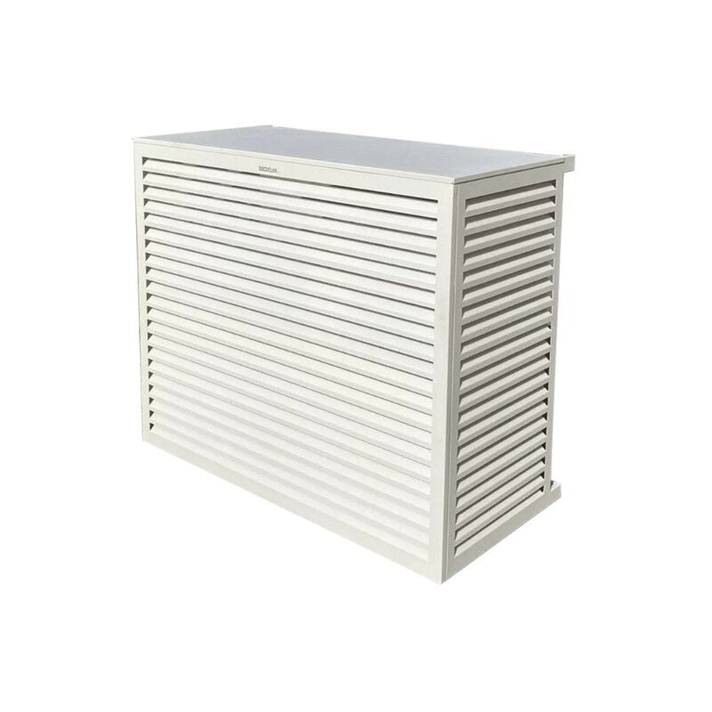 Decoclim - Cache unité extérieure en aluminium blanc taille xl - 23AXL9010