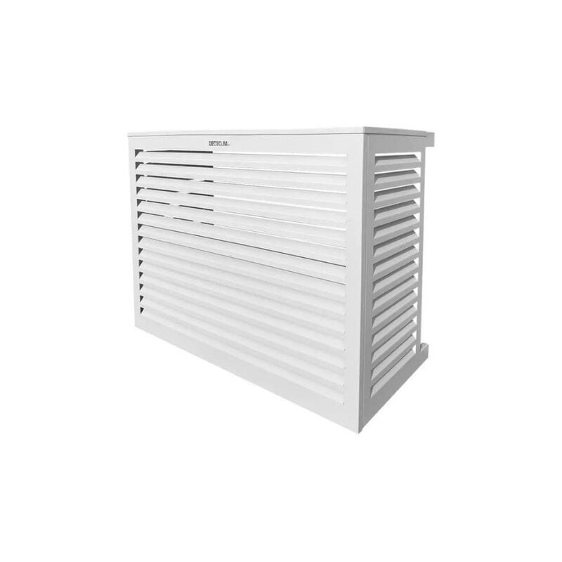 Cache unité extérieure en aluminium blanc taille m - 23AM9010 - Decoclim