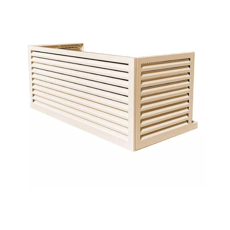 Cache unité extérieure en aluminium blanc crème option xxl - 23AXXL9001 - Decoclim