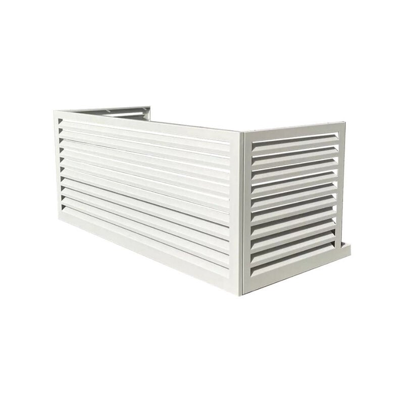 Cache unité extérieure en aluminium blanc option xxl - 23AXXL9010 - Decoclim