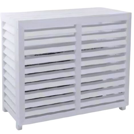 Cache climatisation composite blanc, dimensions extérieures 950x420x720mm. CBM