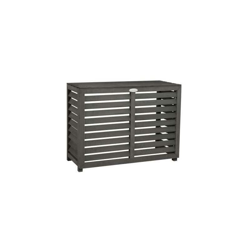 Coverpac - Cache climatisation Composite gris anthracite m - 882x286x676