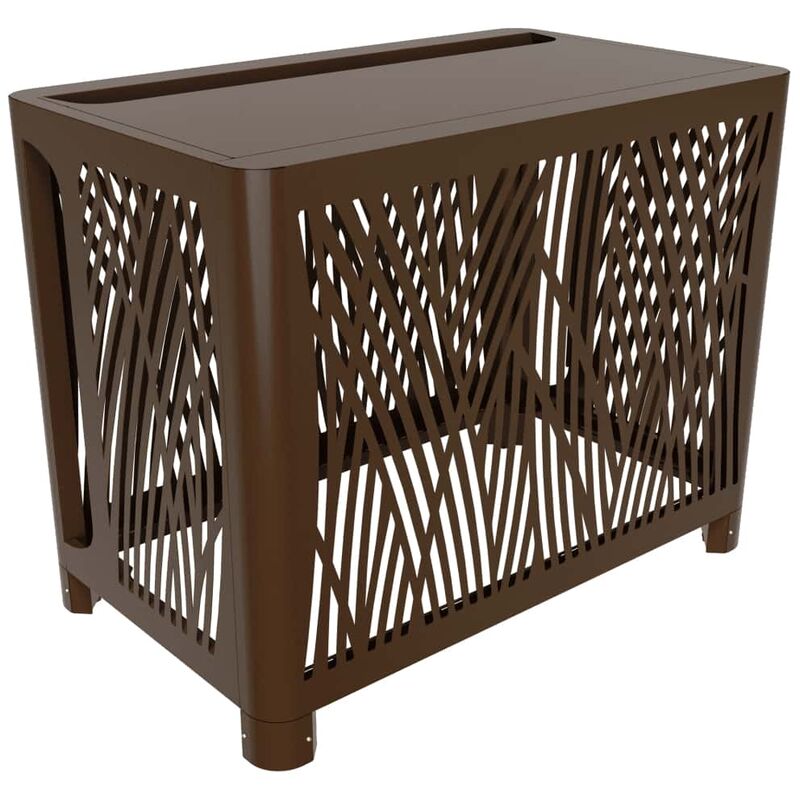 Outsteel - Cache climatisation brousse complet s Brun sépia