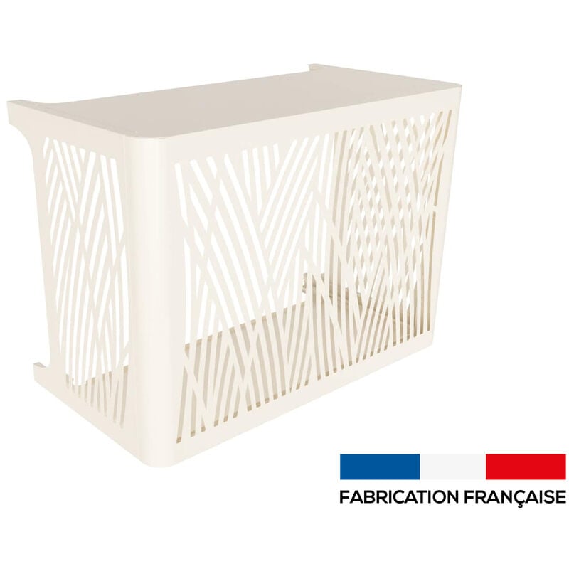 Cache climatisation Outsteel ensemble brousse mural m Blanc crème