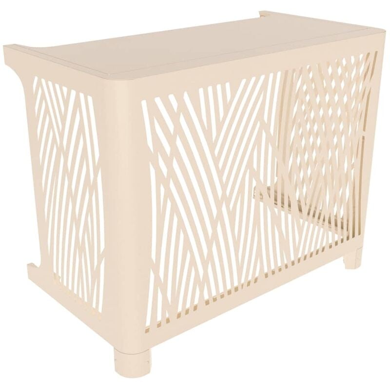 Cache climatisation Outsteel ensemble brousse sol m Blanc crème