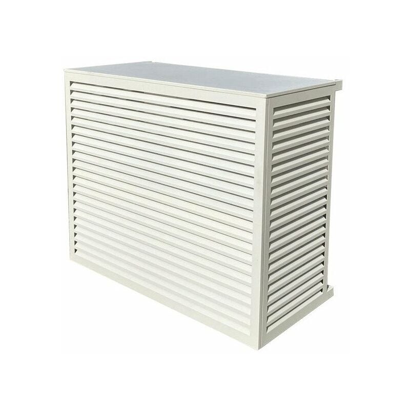 Decoclim - Cache Climatiseur au sol Taille s en Aluminium Blanc 9010