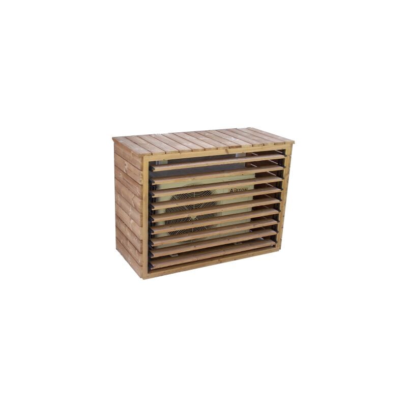 Habrita Foresta - Cache climatiseur extérieur 1,32 x 0,58 x 1,47 m épicéa thermo chauffé - CC1306XL