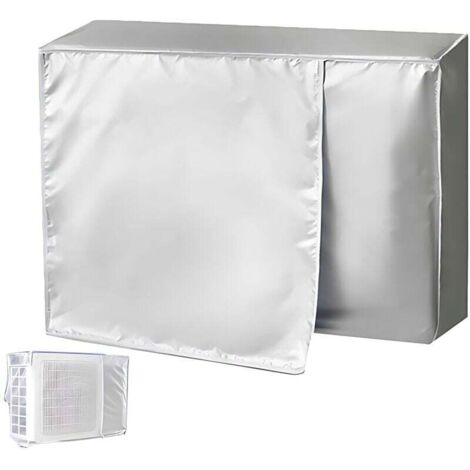 Cache Climatiseur Exterieur, Housse Climatiseur Extérieur Poussière, Housse Climatiseur, Couverture Extérieure De Climatiseur, Protection Pluie Et Soleil, pour unité Externe (96x40x70cm)