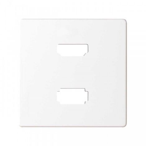 Cache connecteur HDMI Simon 82 V1.4 + USB2.0 type A blanc SIMON 8201095-030