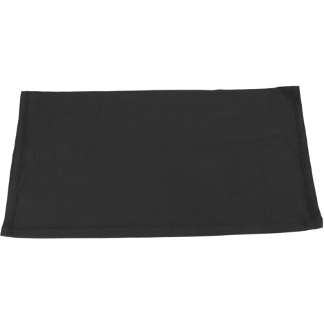 Cache-cou anti-UV été léger en soie glacée pour cyclisme, écharpe respirante protection solaire visage noir.