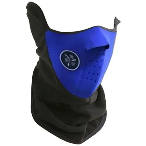 Cache-cou respirant et confortable pour équitation et plein air, écharpe de protection solaire bleue