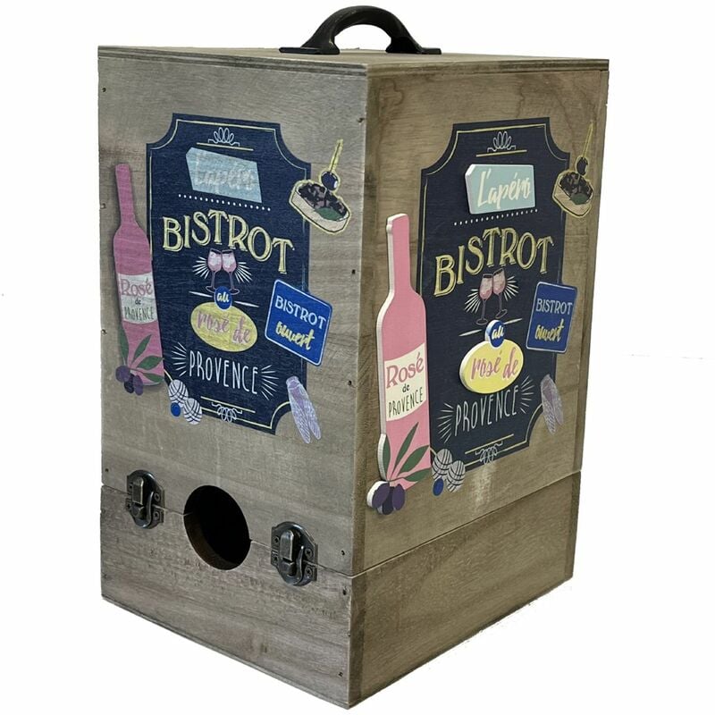 Cache-cubi en bois - Bistrot