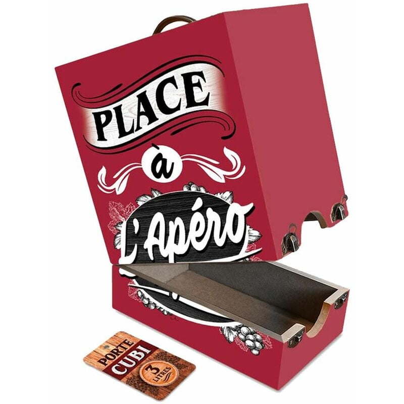 Cache-cubi en bois Place à l'apéro