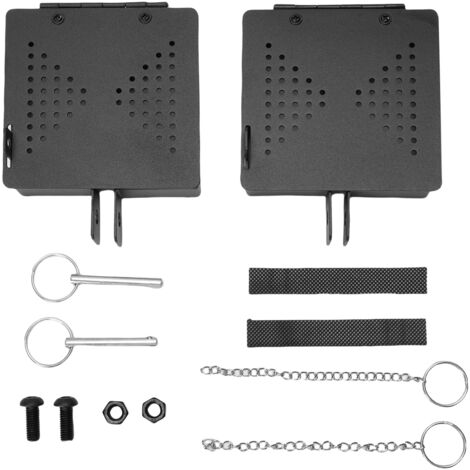 Cache-Culots de Tube de Stockage pour Tuyau d'Évacuation RV - Caps de Fin pour Pare-Chocs Carrés 4in en Fer - 2 Sets Complets (12 Pièces) Accessoires pour Camping-Car
