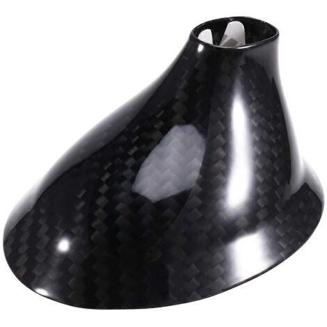 Cache d'antenne aileron de requin en fibre de carbone véritable pour Fiat 500 - Fibre de carbone noire