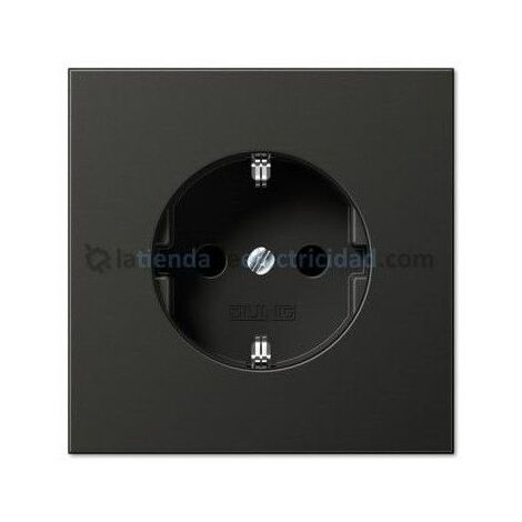 Cache de base de fiche Schuko 2P + TT ANTRACITA JUNG LS AL 1520 KI PL AN
