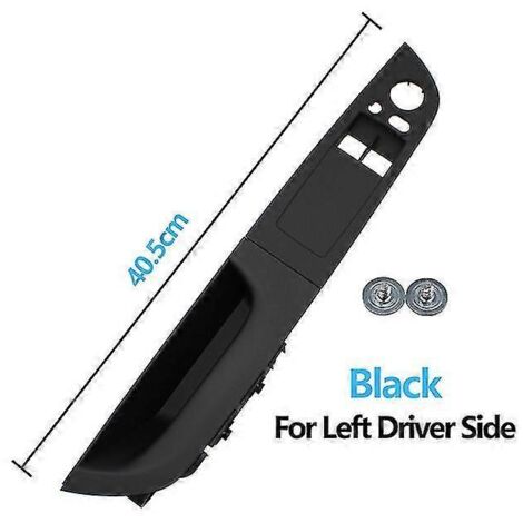 Cache de commande de lève-vitre et accoudoir de porte intérieure côté conducteur (LHD) pour BMW Série 3 M3 E92 Coupé 320i 330i 335i (2007-2014) - Noir