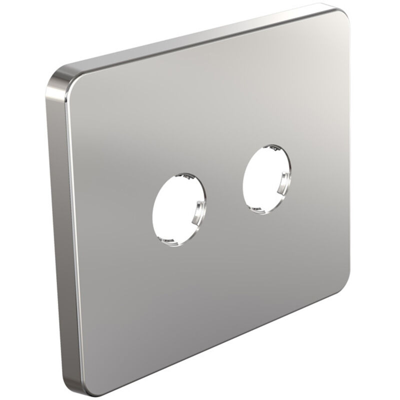 Cache de finition robifix + abs Chromé 50mm - Compatible Mâle 3/8' (12/17) ou 1/2' (15/21) Watts