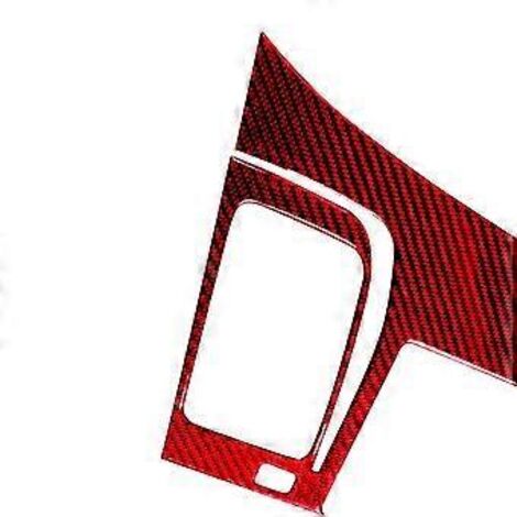 Cache de panneau de navigation GPS en fibre de carbone rouge pour 8e génération