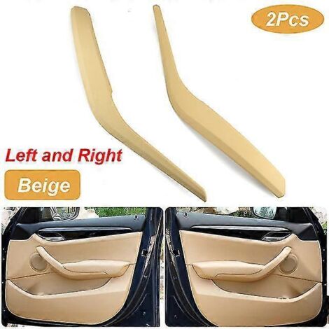 Cache de poignée de porte intérieure pour BMW X1 E84 (2010-2016) - Beige - Lot de 2
