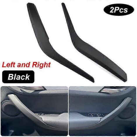 Cache de poignée de porte intérieure pour BMW X1 E84 (2010-2016) - Noir - Lot de 2