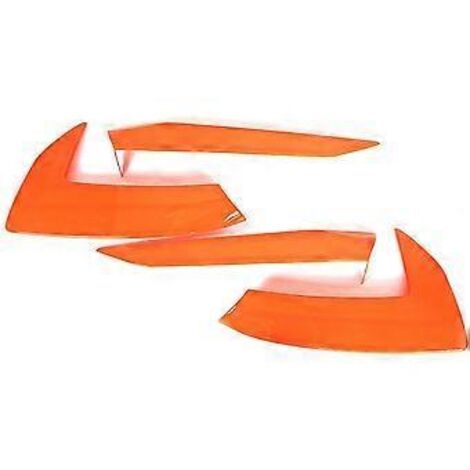 Cache de poignée de porte latérale orange pour Audi C8 (2020-2024).