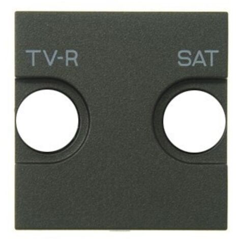 Cache de prise TV - SAT ANTRACITA Niessen Zenit N2250.1 AN