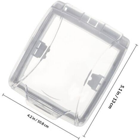 Cache de Sonnette Imperméable Transparent pour Extérieur, Protection Anti-Pluie pour Sonnette sans Fil, Accessoire Adhésif Résistant aux Intempéries, pour Maison et Bureau