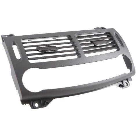 Cache de sortie d'air central avant pour climatisation centrale Mercedes-Benz Classe E W211 2003-2008 (Gris foncé)