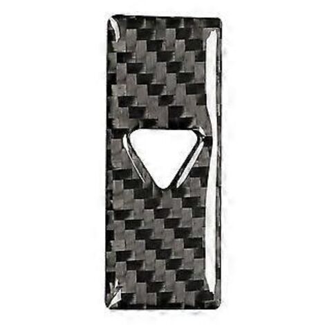 Cache décoratif en fibre de carbone pour bouton d'avertissement de sécurité de console centrale pour CX-5 2017 2018 2019 2020