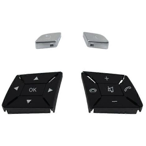 Cache des boutons de commande au volant (menu, volume) pour Mercedes-Benz Classe C, E et A (W204, W212, W218, W156, W246)-AquaForge