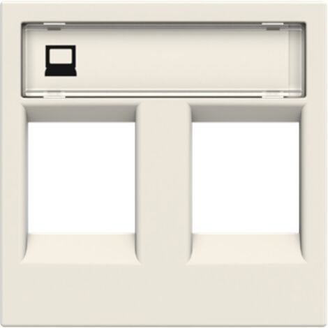 Cache douille double données BLANC Niessen Zenit N2218.2 BL
