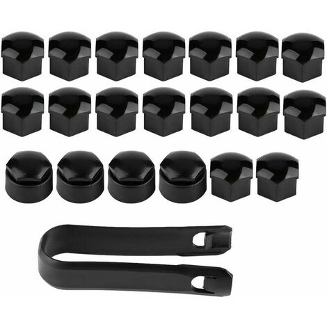 cache ecrou 17mm noir q5 couvercle écrou jante 17mm cache ecrou roue voiture