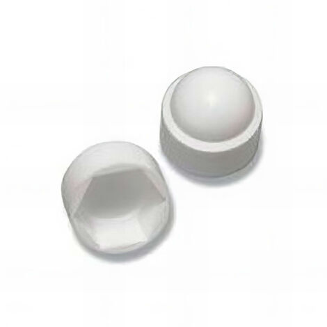 Cache-écrou clé de 13 - M8 mm Blanc - Boite de 200 pcs - Fixtout CEHU08NYB