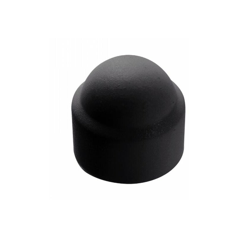 Acton - Cache ecrou hexagonal noir - ral 9005 - Polyéthylène M5 - Boîte de 200
