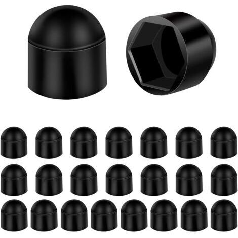 Cache-écrous M6 pour clé de 10 Anthracite 24 pcs Capuchons pour vis M6 pour clés de 10 mm,Cache vis et rivet