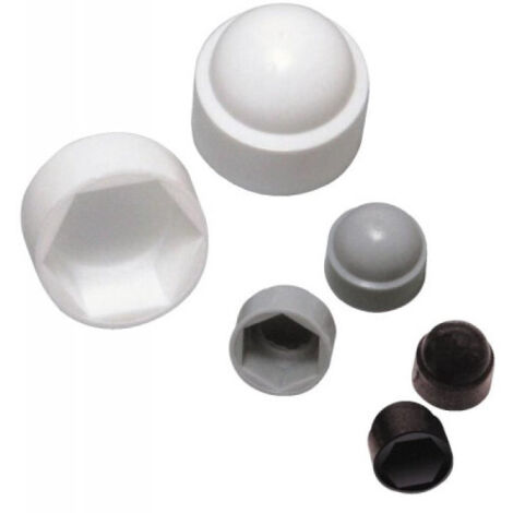 Cache écrous plastique - 100 pièces - GOETTGENS Blanc 12