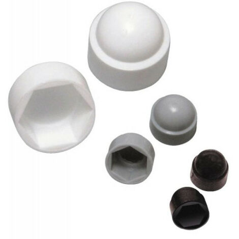 Cache écrous plastique - 100 pièces - GOETTGENS                                Blanc          8
