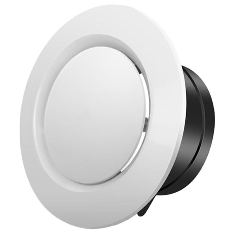 Cache-grille d'aération de plafond en ABS de 125 mm, diffuseur de ventilation rond pour ventilateur d'échappement, ventilateur de conduit en ligne