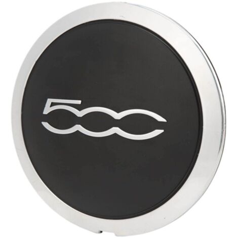 Cache Moyeu, Cache-Moyeux, 68078421AB Centre de Prévention des Fluides Capuchons de Centre de Roue Capuchons Moyeu Voiture Chrome Jante Remplace la 500 2012‑2022 Moyeu De Roue