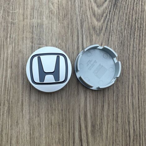 Cache-moyeu de roue 58mm compatible Honda Accord, Odyssey, CRV, Civic, URV, Crosstour, Avancier, Fit, Greiz, City – Centre de jante haut, accessoire roue auto en ABS, kit 4 pièces – Argent noir