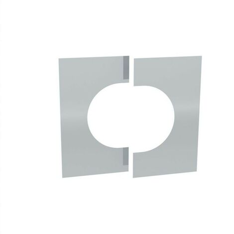 Cache murale/plafond Ø 180 mm deux pièces 0-30°